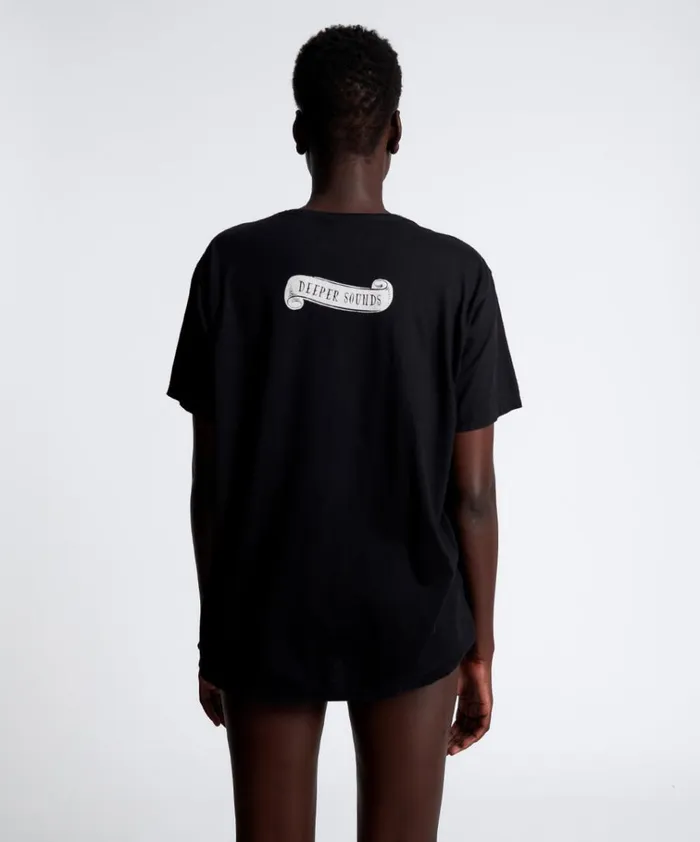 DEEPER SOUNDSCAPE ORGANIC UNISEX TEE Women One Teaspoon Basic Tees DEEPER SOUNDSCAPE ORGANIC UNISEX TEE Women One Teaspoon Basic Tees