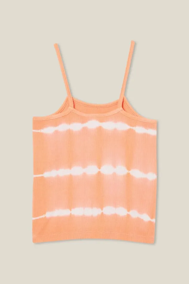 Delilah Tank Tropical Orange Tie Dye Girls Cotton On Tops and TShirts