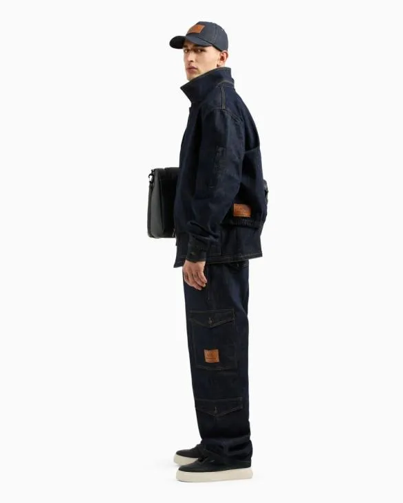 Denim Cargo Jeans Blue Men Armani Trousers And Shorts Denim Cargo Jeans Blue Men Armani Trousers And Shorts