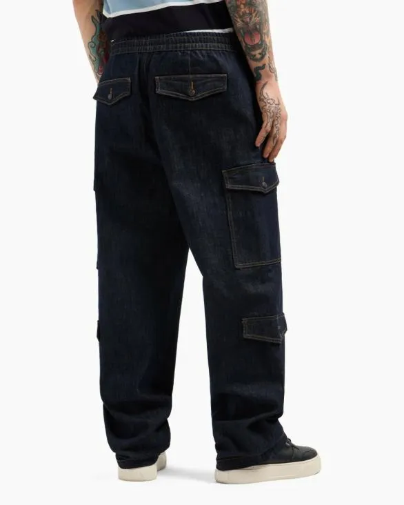 Denim Cargo Jeans Blue Men Armani Trousers And Shorts Denim Cargo Jeans Blue Men Armani Trousers And Shorts