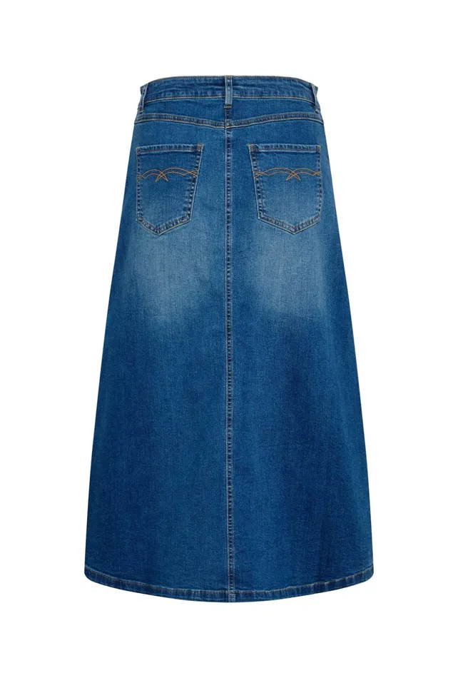 Denim Styles Women CULTURE CUami Denim Skirt Medium Blue Wash