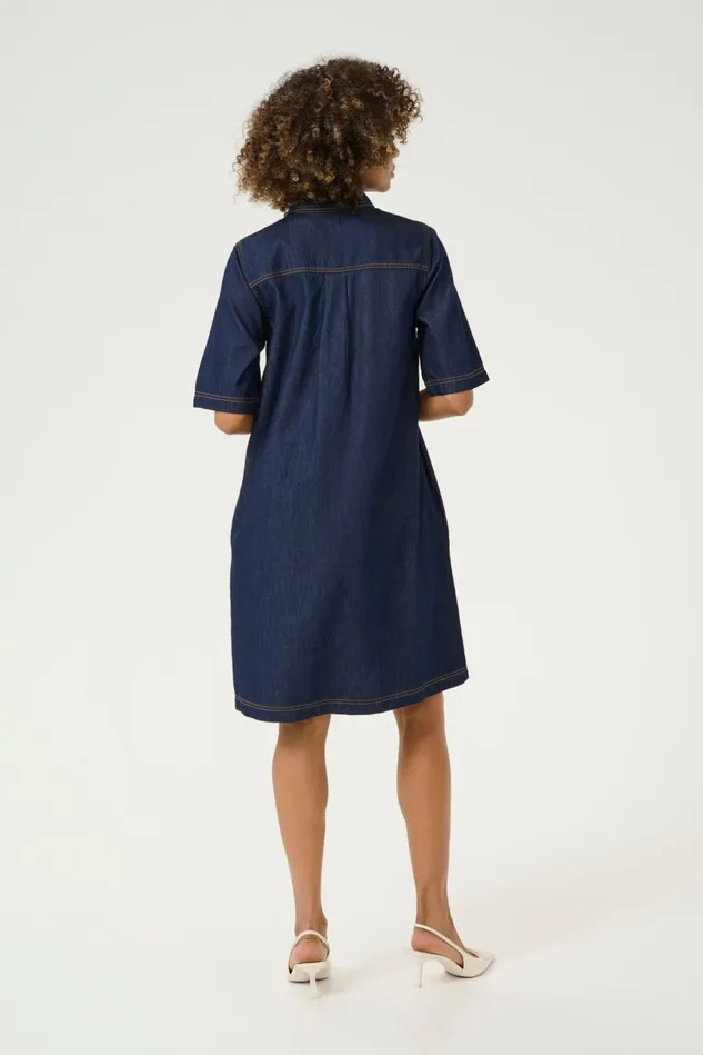 Denim Styles Women CULTURE CUwinnie Denim Dress Rinse Wash