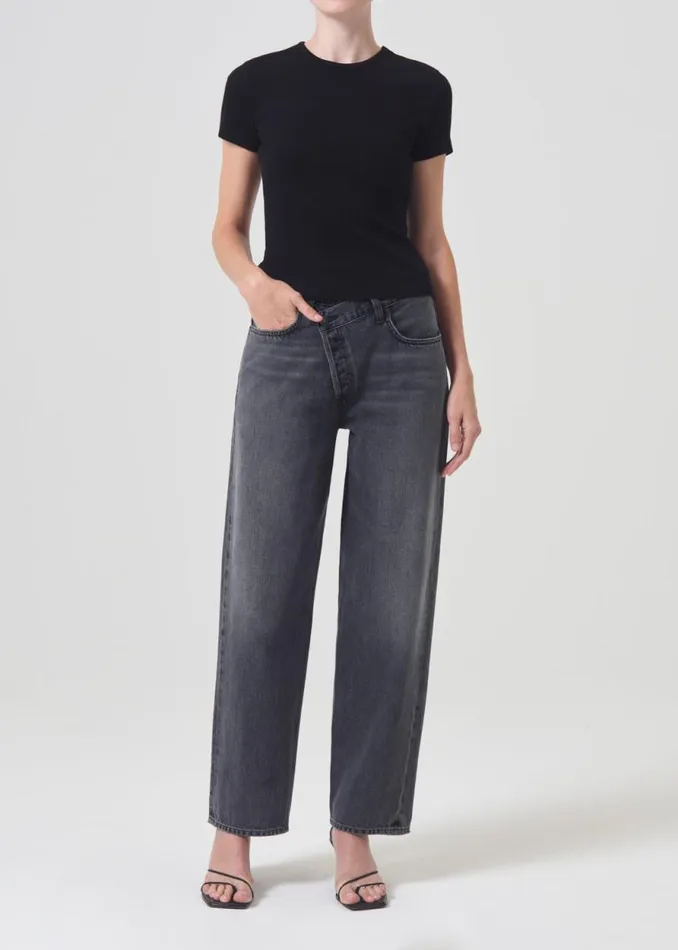 Denim Women Agolde Criss Cross Upsized Jean In Synchronize