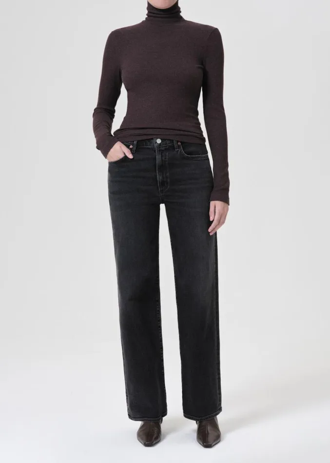 Denim Women Agolde Harper Straight Jean Stretch In Hush