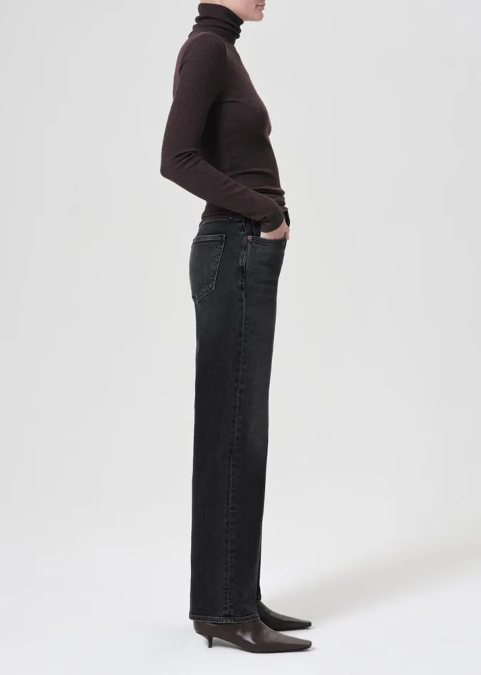 Denim Women Agolde Harper Straight Jean Stretch In Hush