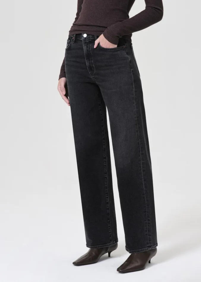 Denim Women Agolde Harper Straight Jean Stretch In Hush