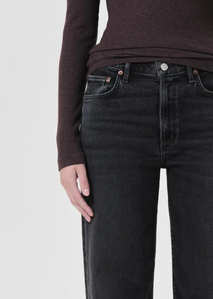 Denim Women Agolde Harper Straight Jean Stretch In Hush