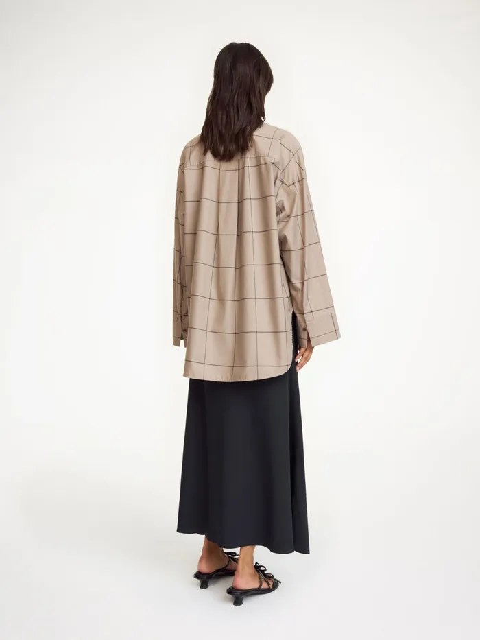 Derris Organic Cotton Shirt Autumn Check Women By Malene Birger Shirts