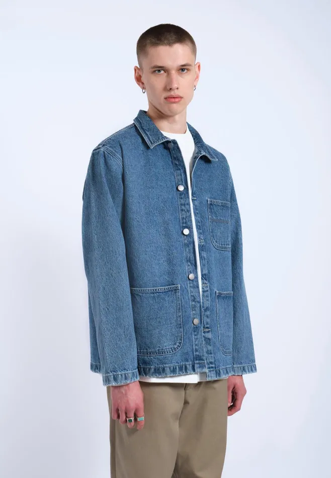 Devon Worker Jacket 8211 Stream Sky Retro Contrast Stream Sky Retro Contrast Women Dr Denim Outerwear