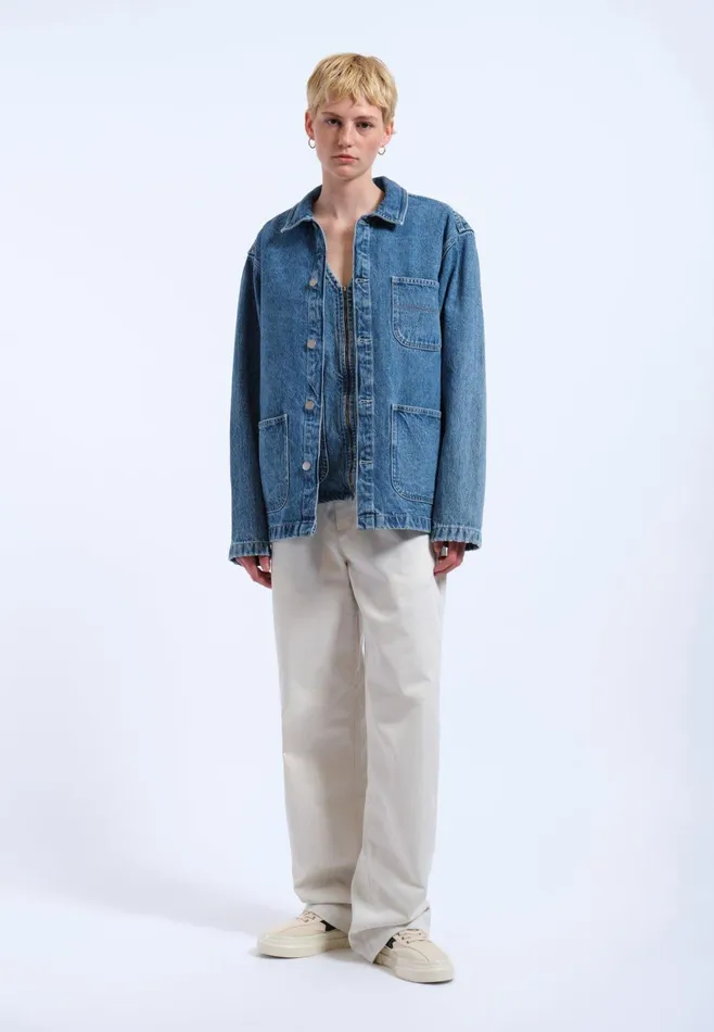 Devon Worker Jacket 8211 Stream Sky Retro Contrast Stream Sky Retro Contrast Women Dr Denim Outerwear