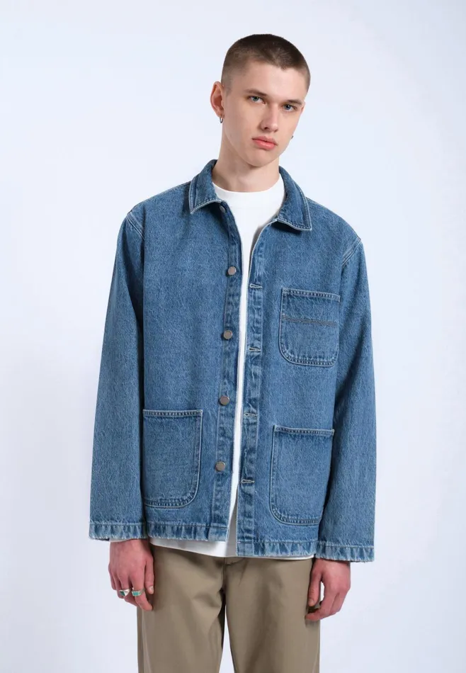 Devon Worker Jacket 8211 Stream Sky Retro Contrast Stream Sky Retro Contrast Women Dr Denim Outerwear
