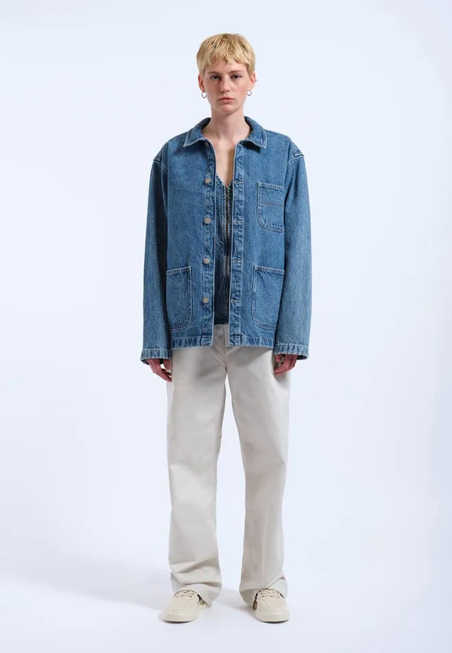 Devon Worker Jacket 8211 Stream Sky Retro Contrast Stream Sky Retro Contrast Women Dr Denim Outerwear