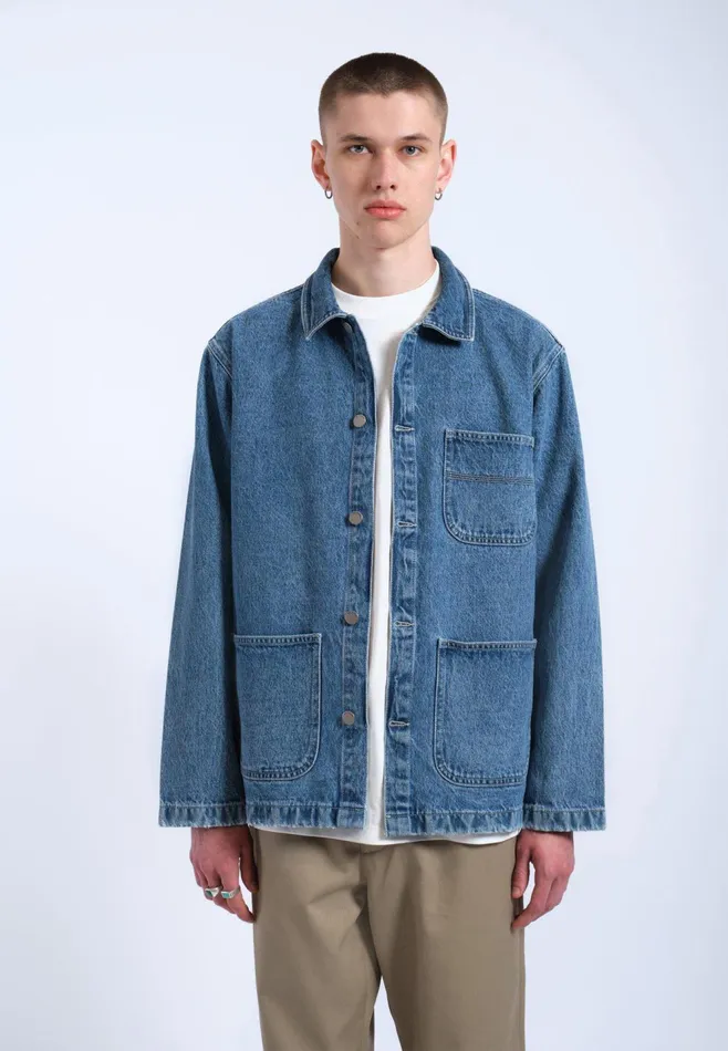 Devon Worker Jacket 8211 Stream Sky Retro Contrast Stream Sky Retro Contrast Women Dr Denim Outerwear