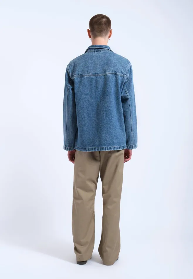 Devon Worker Jacket 8211 Stream Sky Retro Contrast Stream Sky Retro Contrast Women Dr Denim Outerwear