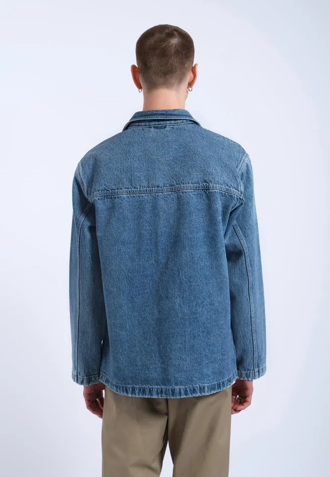 Devon Worker Jacket 8211 Stream Sky Retro Contrast Stream Sky Retro Contrast Women Dr Denim Outerwear