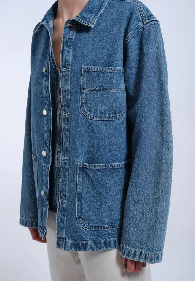 Devon Worker Jacket 8211 Stream Sky Retro Contrast Stream Sky Retro Contrast Women Dr Denim Outerwear