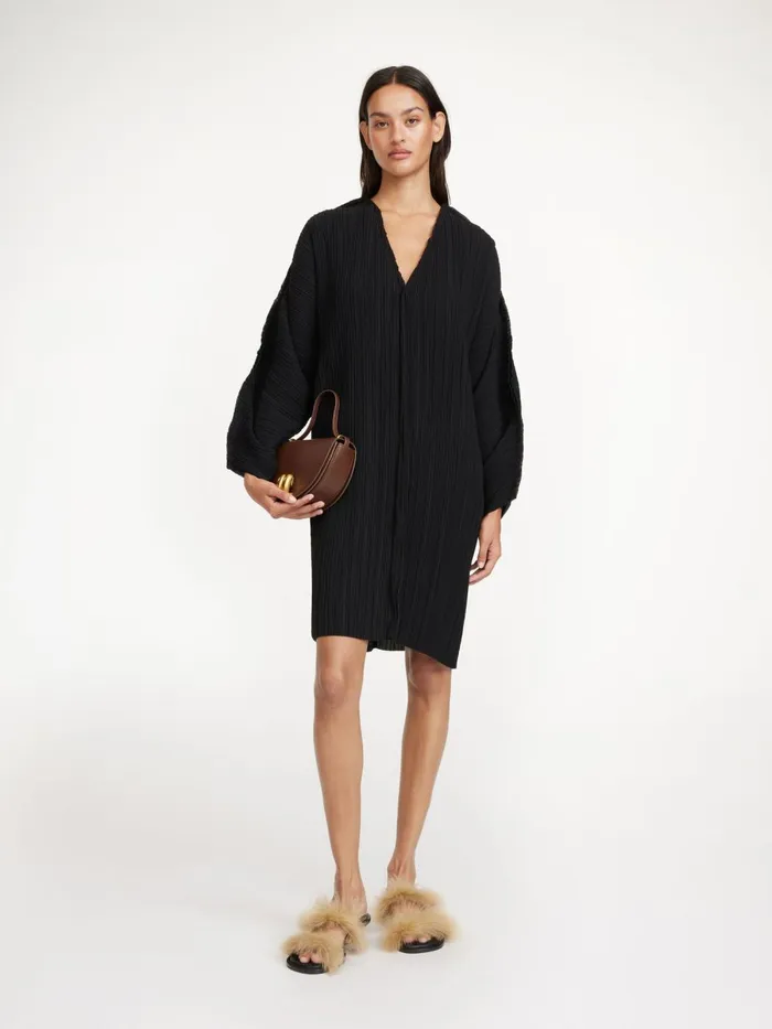 Dielle Pleated Dress Black Women By Malene Birger Dresses
