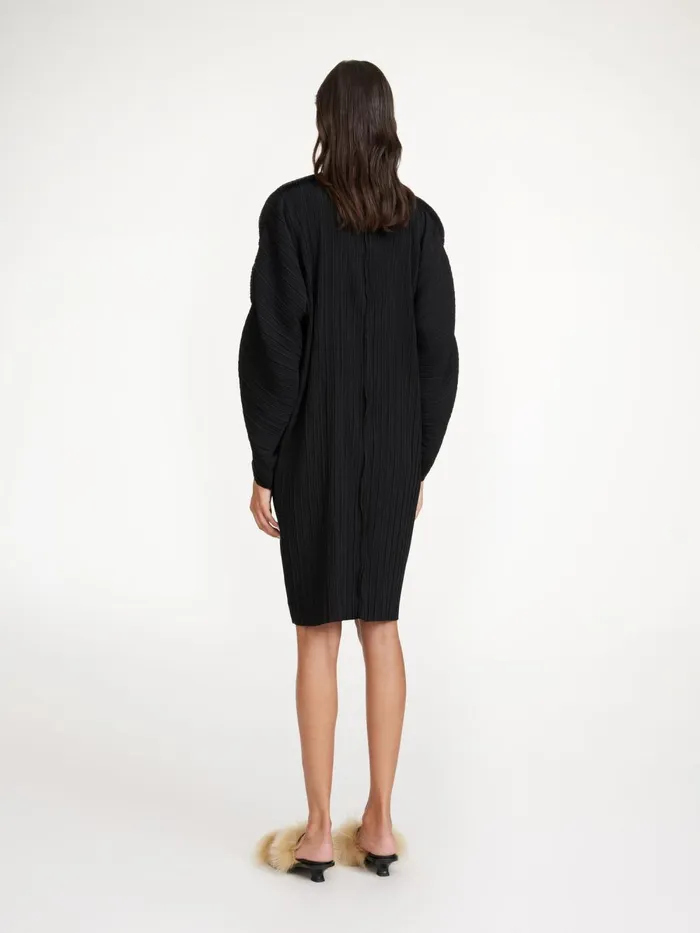 Dielle Pleated Dress Black Women By Malene Birger Dresses