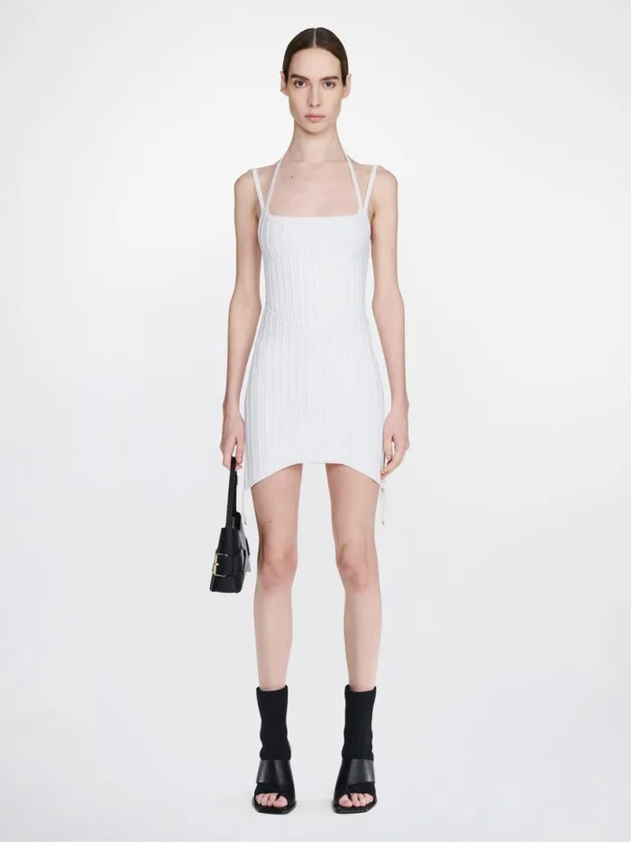 Dion Lee Dresses VENTRAL COMPACT CORSET MINI DRESS Ivory 8211 Shop