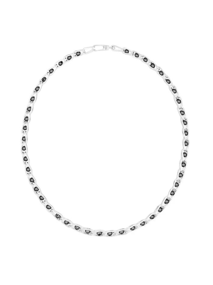 Dion Lee Jewellery FINE CAGE PEARL NECKLACE Silver 8211 Accessories