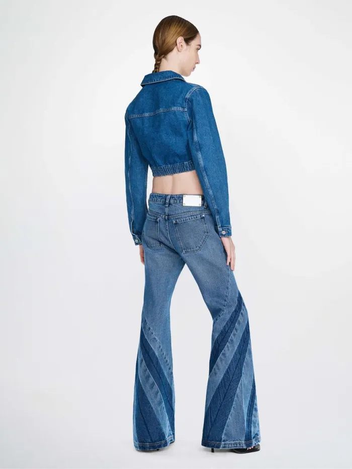 Dion Lee Outerwear DENIM CORSET JACKET American Blue 8211 Shop