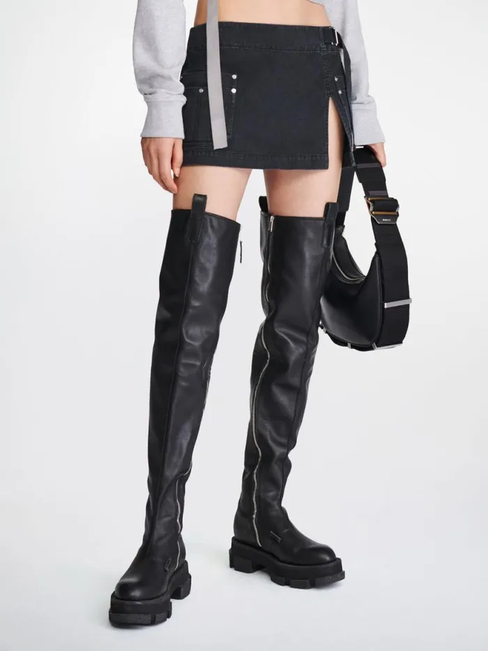 Dion Lee Skirts APRON WRAP SKIRT Washed Black 8211 Shop