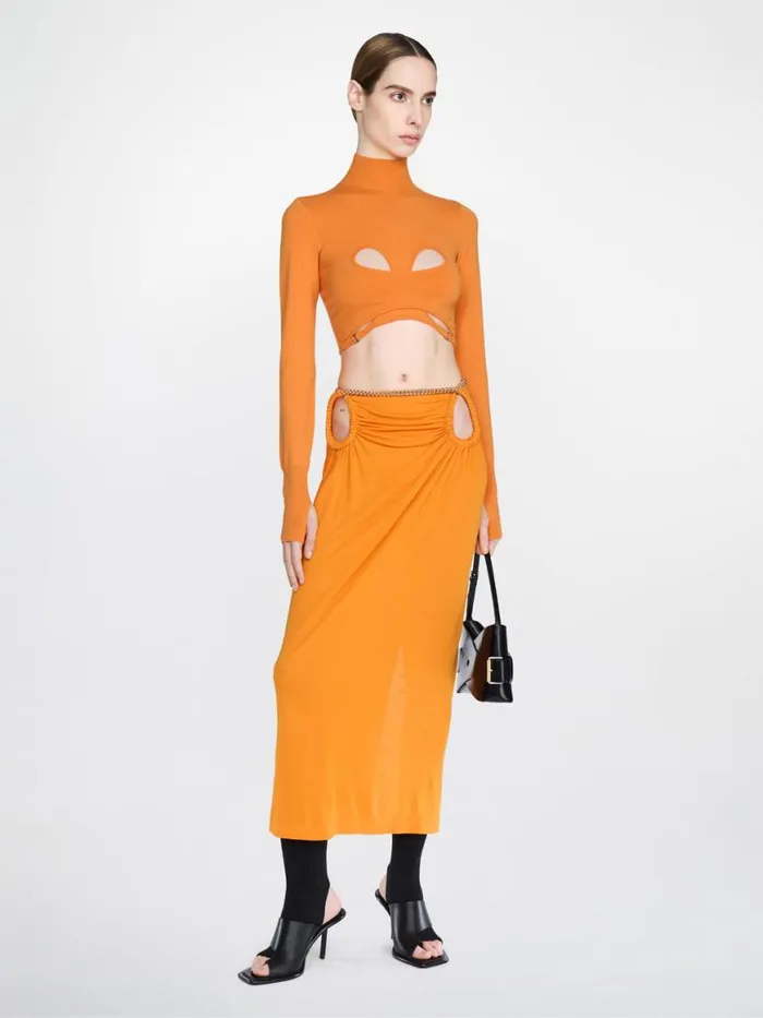 Dion Lee Skirts BARBALL ROPE SKIRT Citrine 8211 Shop