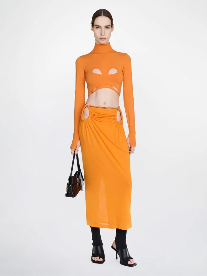 Dion Lee Skirts BARBALL ROPE SKIRT Citrine 8211 Shop