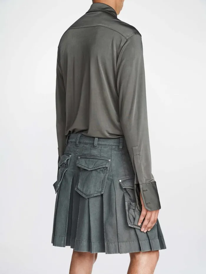 Dion Lee Skirts CARGO KILT Washed Mercury 8211 Shop