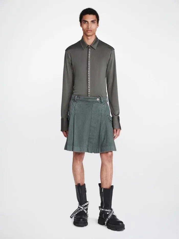 Dion Lee Skirts CARGO KILT Washed Mercury 8211 Shop