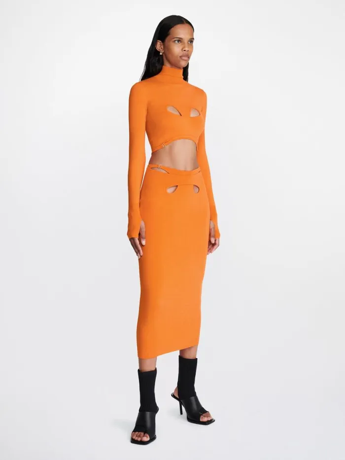 Dion Lee Skirts MOBIUS LOOP SKIRT Citrine 8211 Shop