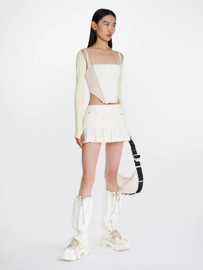 Dion Lee Skirts WRENCH POCKET SKIRT Ivory 8211 Shop