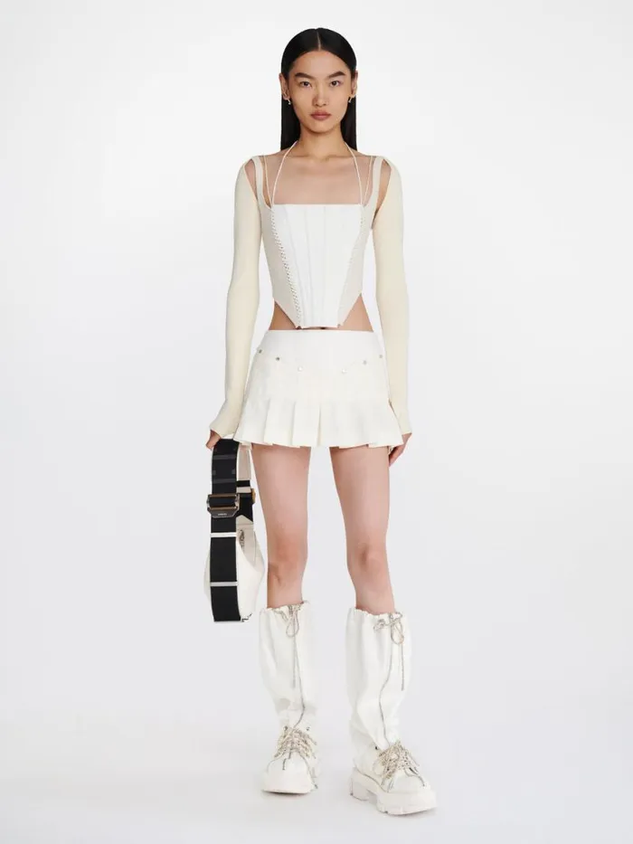Dion Lee Skirts WRENCH POCKET SKIRT Ivory 8211 Shop