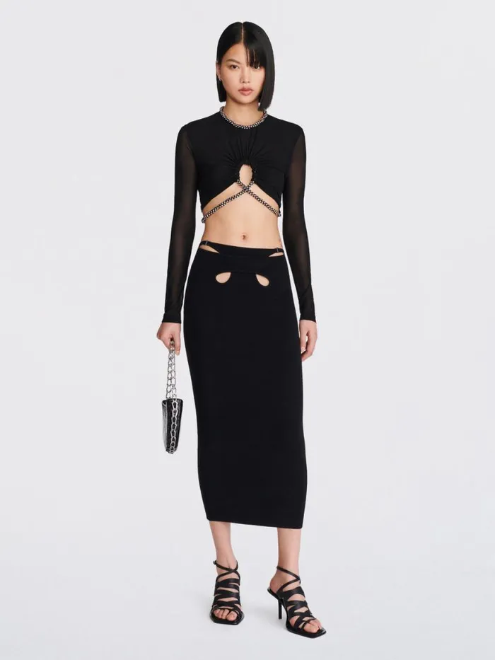 Dion Lee Tops BARBALL ROPE LS TOP Black 8211 Shop