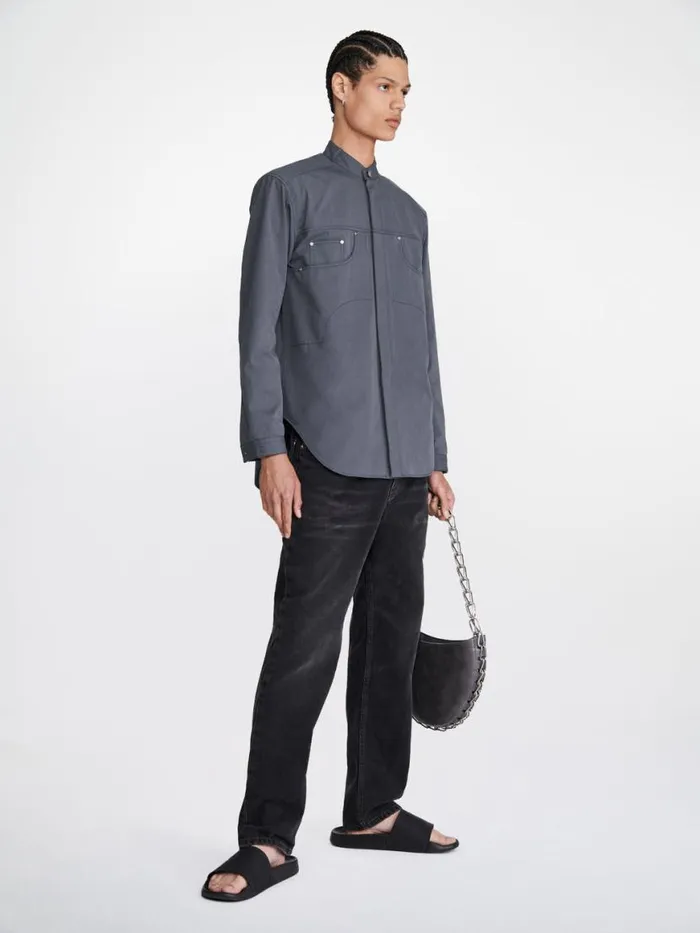 Dion Lee Tops JEAN SHIRT Asphalt 8211 UnisexShop