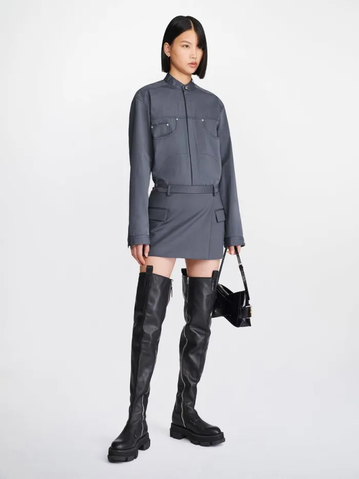 Dion Lee Tops JEAN SHIRT Asphalt 8211 UnisexShop