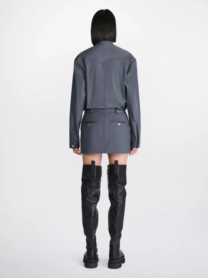 Dion Lee Tops JEAN SHIRT Asphalt 8211 UnisexShop