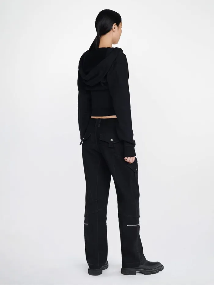 Dion Lee Tops LAYERED CORSET HOODIE Black 8211 Shop