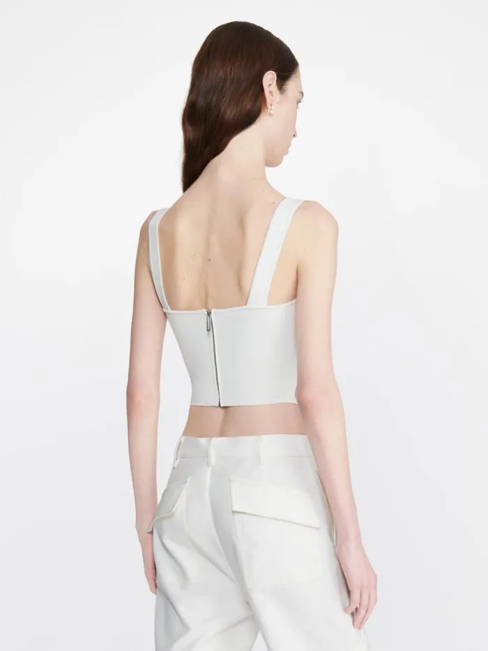 Dion Lee Tops POINTELLE CORSET LS TOP Ivory 8211 Shop