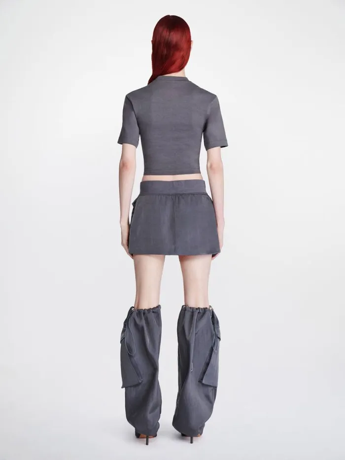 Dion Lee Tops WORKWEAR CORSET TEE Asphalt 8211 UnisexShop