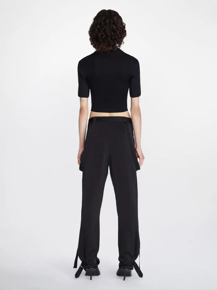 Dion Lee Tops WORKWEAR CORSET TEE Black 8211 UnisexShop