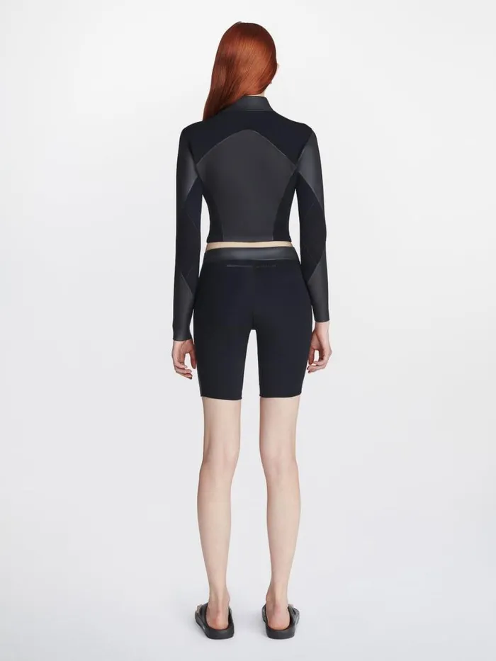 Dion Lee Wetsuits HS DL WOMENS MODULAR CROP TOP Black 8211 Shop