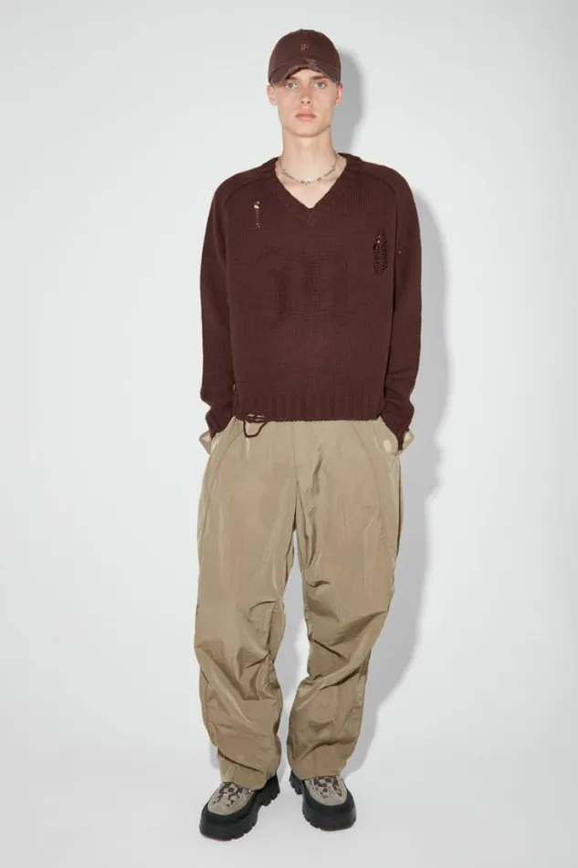 Distressed Knit Brown Men MISBHV Knitwear