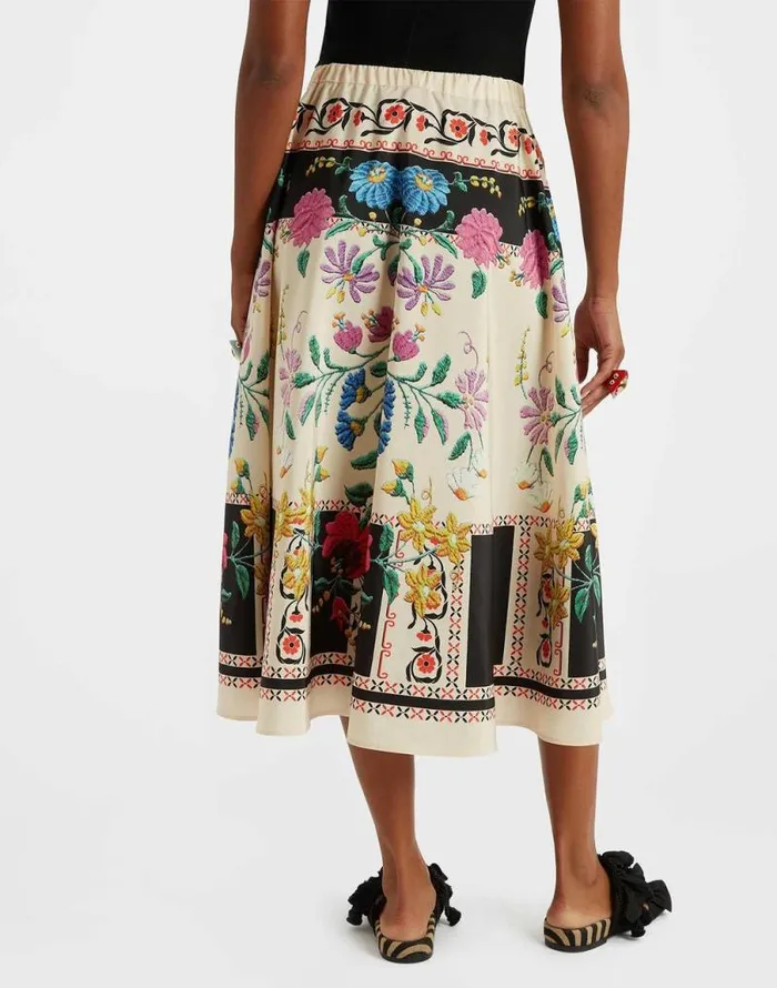 Drawstring Skirt Plaza Place Ivory Women La Double J Skirts Drawstring Skirt Plaza Place Ivory Women La Double J Skirts