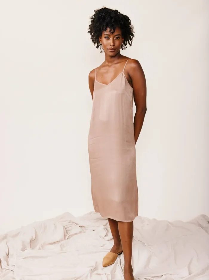 Dresses and Jumpsuits Able Women Pepper Midi Slip Dress Mushroom