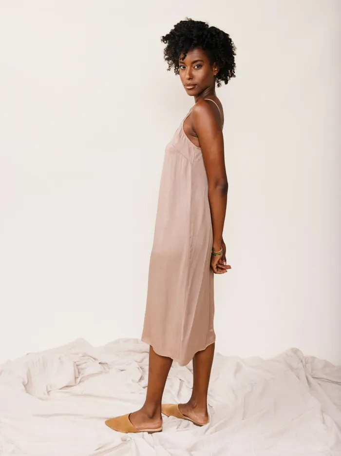 Dresses and Jumpsuits Able Women Pepper Midi Slip Dress Mushroom