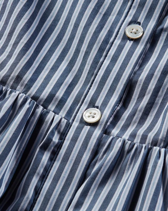 Dresses Shop Veronica Beard Jemila Striped Shirtdress Blue Multi