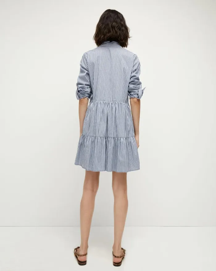 Dresses Shop Veronica Beard Jemila Striped Shirtdress Blue Multi