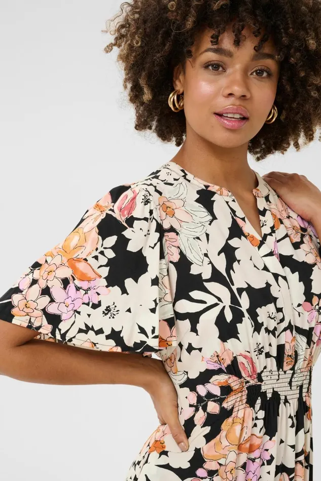 Dresses Women CULTURE CUaudrey Dress Orangepink Flower