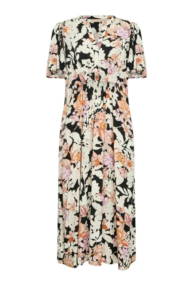 Dresses Women CULTURE CUaudrey Dress Orangepink Flower